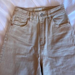 urban jeans high waisted tan color